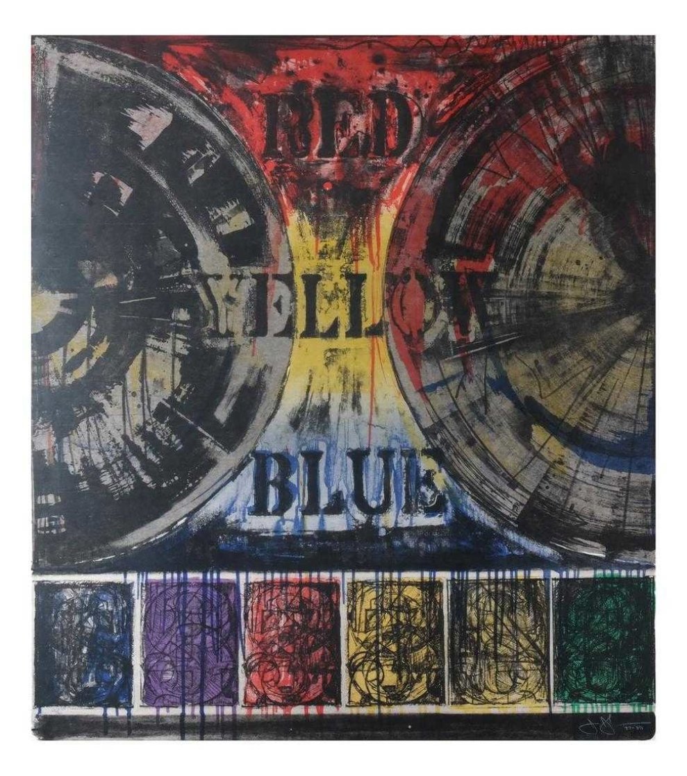 Untitled Lithograph 1977 Limited Edition Print by Jasper Johns Untitled Lithograph 1977 Limited Edition Print by Jasper Johns
