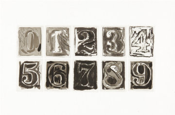 0-9 1975 HS Limited Edition Print - Jasper Johns