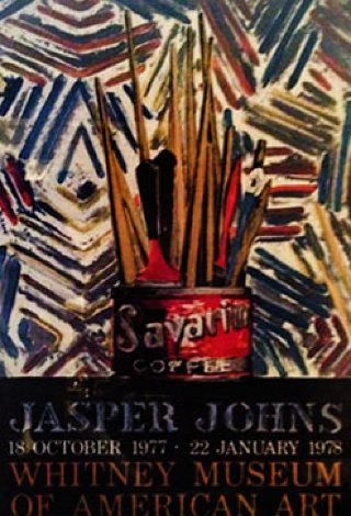 Savarin poster 1977 46x30 Huge Limited Edition Print - Jasper Johns