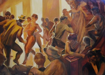 Interlude 45x34 Huge Original Painting - David Richey Johnsen Interlude 45x34 Huge Original Painting - David Richey Johnsen