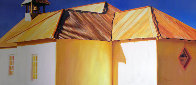 Chapel Roof 2006 34x68 Super Huge Original Painting by Roger Hayden Johnson - 0 Chapel Roof 2006 34x68 Super Huge Original Painting by Roger Hayden Johnson - 0