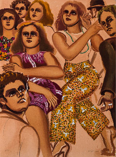 Street Scene Slacks 1979 Limited Edition Print - Lester Johnson Street Scene Slacks 1979 Limited Edition Print - Lester Johnson