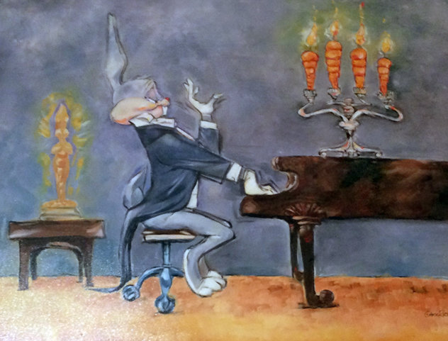 Bugs At Piano 2001 Limited Edition Print by Chuck Jones