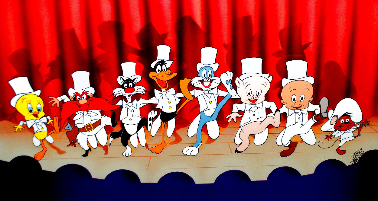 Chorus Line: Tweety, Yosemite Sam, Sylvester, Daffy, Bugs, Porky Pig, Elmer Fudd 1990 Other by Chuck Jones