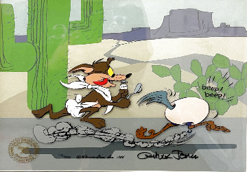 Baby Chase Wile E. Coyote 1998 Limited Edition Print - Chuck Jones