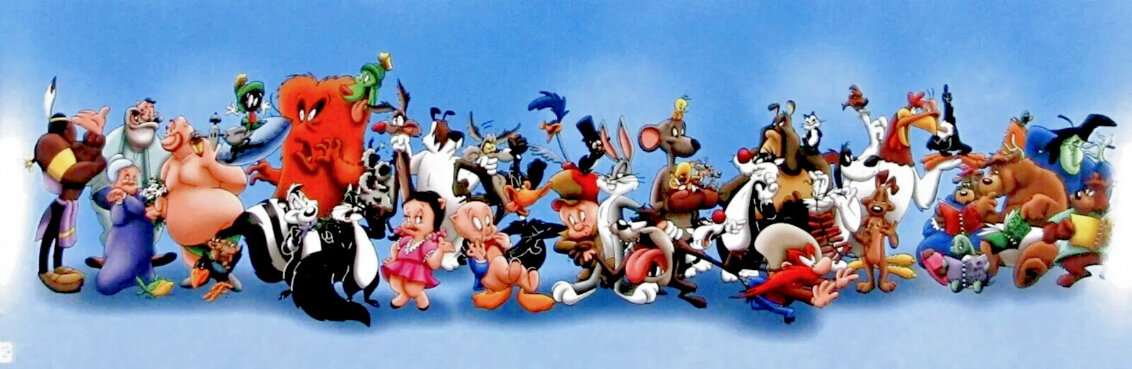 Looney Line-Up 1995 - Huge Limited Edition Print by Chuck Jones