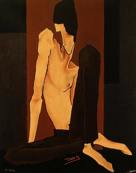 Seated Man 2007 Limited Edition Print by Janis Joplin Seated Man 2007 Limited Edition Print by Janis Joplin