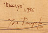 Ensayo 1976 - 46x38 Huge Original Painting by Jose Puyet - 4 Ensayo 1976 - 46x38 Huge Original Painting by Jose Puyet - 4