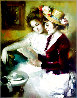 La Carta 1971 45x36 Huge - Madrid Original Painting by Jose Puyet - 0