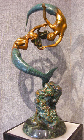 Enchanted Sea Bronze Sculpture 23 in Sculpture - Jerry Joslin