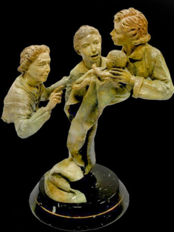 Generations AP Bronze Sculpture 1980 26 in Sculpture - Jerry Joslin