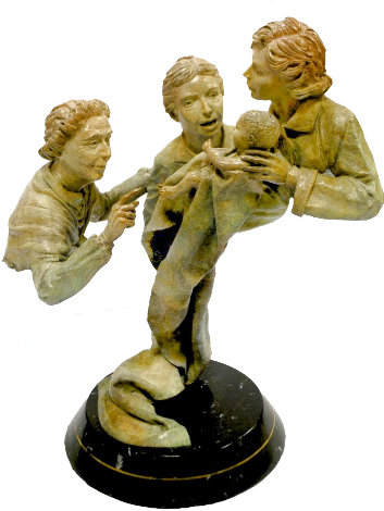 Generations Bronze Sculpture 1980 26 in Sculpture - Jerry Joslin