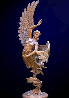 Guardian Angel Life Size Bronze Sculpture 65 in Sculpture by Jerry Joslin - 0