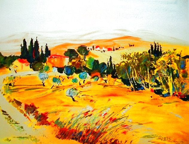 Paysage Provencal Limited Edition Print by Michel Jouenne