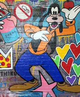 Goffy Graffity 2016 48x48 Original Painting - Jozza Goffy Graffity 2016 48x48 Original Painting - Jozza