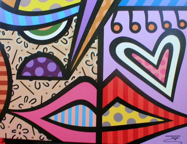 Faces I 2014 30x40 Original Painting by  Jozza