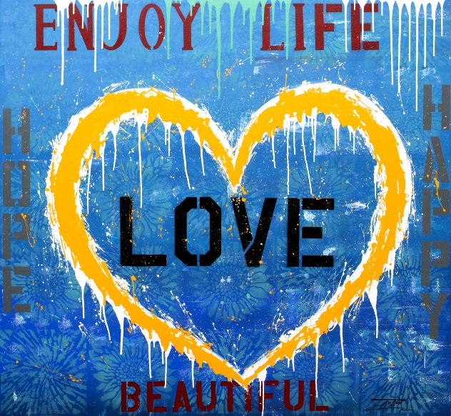 Enjoy Life 2018 55x60 Huge Original Painting by  Jozza