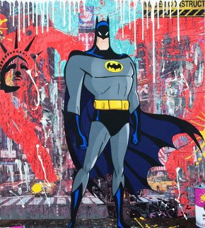 Bat Apple 2018 36x30 Original Painting - Jozza Bat Apple 2018 36x30 Original Painting - Jozza