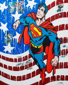 Superman Comics 2018 60x48 Original Painting - Jozza Superman Comics 2018 60x48 Original Painting - Jozza