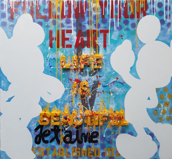 Life is Beautiful 2018 60x54 Original Painting - Jozza Life is Beautiful 2018 60x54 Original Painting - Jozza