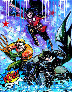 Batman 2020 48x40 Super Huge Original Painting - Jozza Batman 2020 48x40 Super Huge Original Painting - Jozza