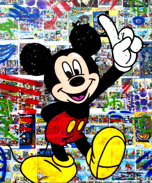 Mickey Comic 2020 48x40 Disney Huge Original Painting by  Jozza