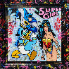 Super Girl 2020 55x55 Disney Huge Original Painting by  Jozza - 1