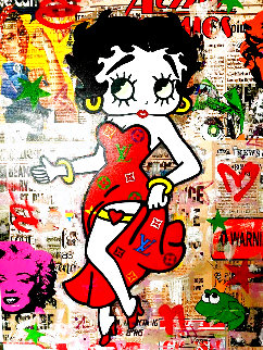 Betty Boop 2 2020 40x30 Original Painting - Jozza Betty Boop 2 2020 40x30 Original Painting - Jozza