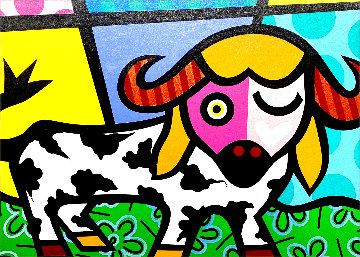 La Vaca 37x47 Original Painting - Jozza La Vaca 37x47 Original Painting - Jozza