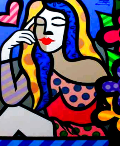 Thinking in Love 40x30 Huge Original Painting -  Jozza