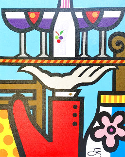 Wine Taste II 36x29 Original Painting - Jozza Wine Taste II 36x29 Original Painting - Jozza