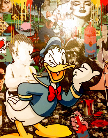 Donald Duck 2016 40x32 - Huge - Disney Original Painting -  Jozza