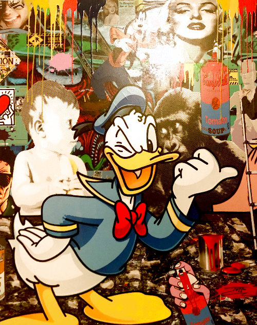 Donald Duck 2016 40x32 - Huge - Disney Original Painting by  Jozza
