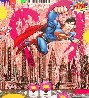 Superman in Broadway 2020 36x40 - Huge - New York Original Painting by  Jozza - 0