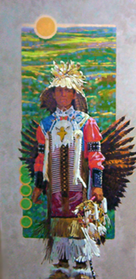 Eagle Heart 1999 58x34 Super Huge Original Painting by Joseph Schumacher Eagle Heart 1999 58x34 Super Huge Original Painting by Joseph Schumacher