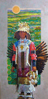 Eagle Heart 1999 58x34 Super Huge Original Painting - Joseph Schumacher Eagle Heart 1999 58x34 Super Huge Original Painting - Joseph Schumacher