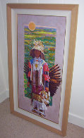 Eagle Heart 1999 58x34 Super Huge Original Painting by Joseph Schumacher - 1 Eagle Heart 1999 58x34 Super Huge Original Painting by Joseph Schumacher - 1