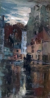 Morning Cab 2000 36x24 Original Painting - Stephen Juharos Morning Cab 2000 36x24 Original Painting - Stephen Juharos