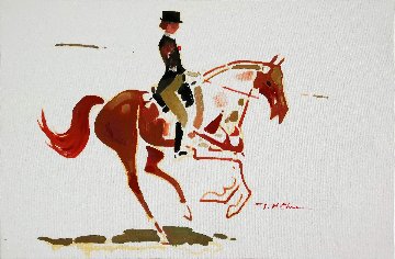 Dressage #3 2014 24x36 Original Painting - Ju Hong Chen Dressage #3 2014 24x36 Original Painting - Ju Hong Chen