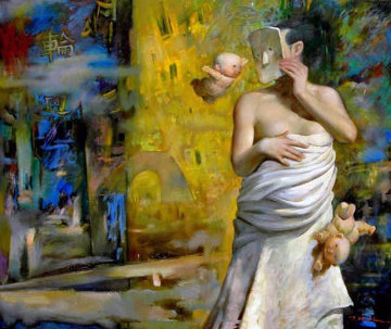 Myth of Reincarnation 40x48 Huge Original Painting - Ju Hong Chen Myth of Reincarnation 40x48 Huge Original Painting - Ju Hong Chen