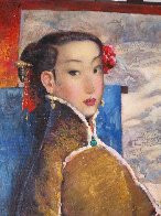 A Vintage Beauty 2009 60x40 Super Huge Original Painting by Ju Hong Chen - 2 A Vintage Beauty 2009 60x40 Super Huge Original Painting by Ju Hong Chen - 2