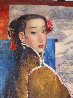 A Vintage Beauty 2009 60x40 Huge Original Painting by Ju Hong Chen - 2