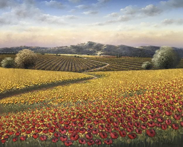 Untitled Painting 2007 49x37 Original Painting - Mario Jung