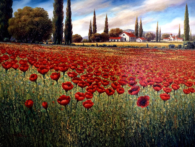 Untitled Landscape 40x50 Original Painting - Mario Jung