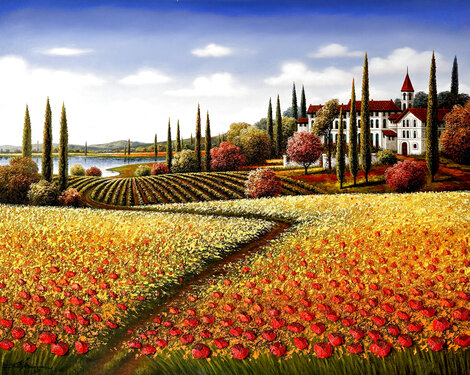 Crooked Path 48x60 - Huge Original Painting - Mario Jung