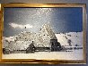 Winter in the Brionnais 35x52 Huge - France Original Painting by Donald Jurney - 1