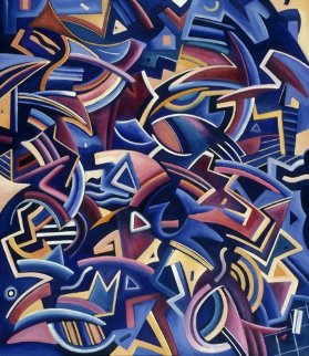 Great Escape 1987 53x47 Super Huge Original Painting - Peter Juvonen Great Escape 1987 53x47 Super Huge Original Painting - Peter Juvonen
