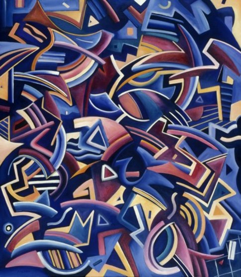 Great Escape 1987 53x47 Original Painting by Peter Juvonen Great Escape 1987 53x47 Original Painting by Peter Juvonen