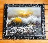 Crashing Waves 25x20 Original Painting by Menashe Kadishman - 1