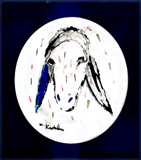 Round Color Sheep 1990 12x12 Other - Menashe Kadishman Round Color Sheep 1990 12x12 Other - Menashe Kadishman